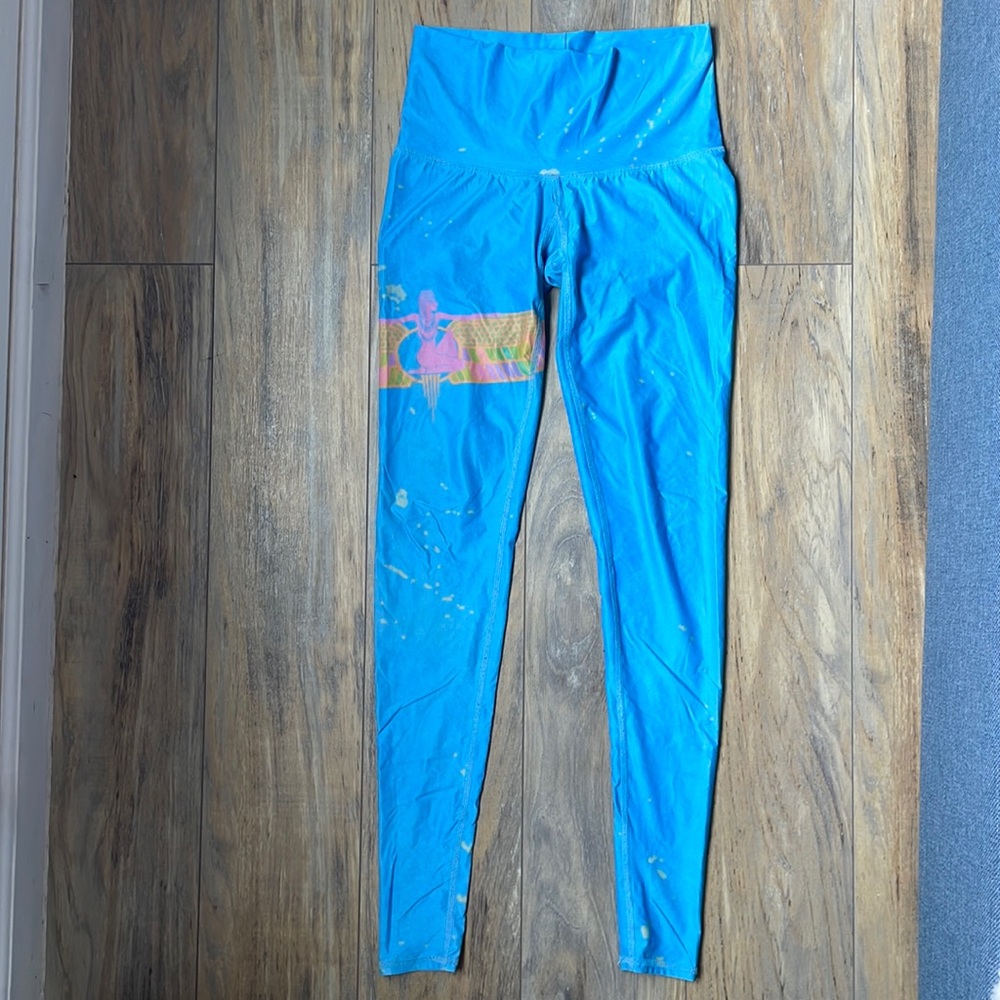 Blue High-Waist Active Leggings